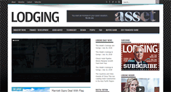 Desktop Screenshot of lodgingmagazine.com