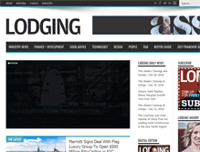 Tablet Screenshot of lodgingmagazine.com